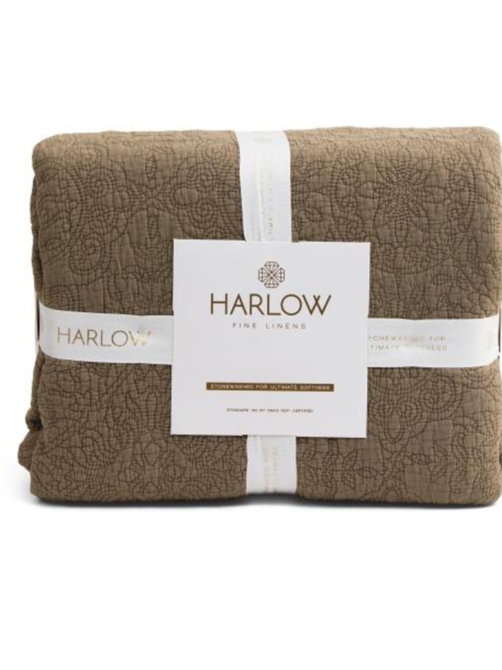 HARLOW Textured Embroidered Quilt